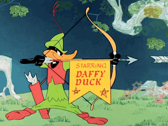 Daffy Duck In Costume GIF
