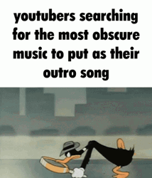Daffy Duck Searching Magnifying Glass GIF