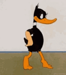 Daffy Getting Off His Clothes GIF