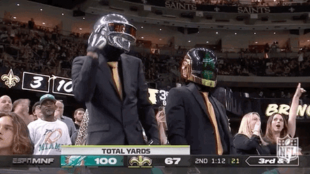 Daft Punk Dancing In NFL GIF