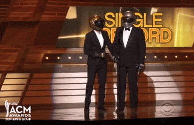 Daft Punk Parody Blake Shelton ACM Awards GIF