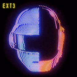 Daft Punk  Rainbow Helmet Pixel Art GIF