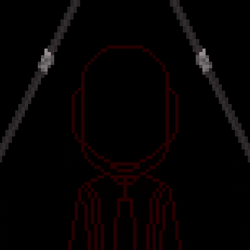 Daft Punk Red Neon Animation GIF