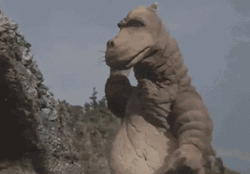 Daiguru Versus Goliath Monster Scene GIF