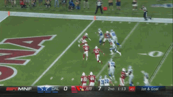 Dak Prescott Tumbling In Live Game GIF