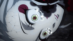 Daki Crying Upside Down Demon Slayer GIF