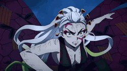 Daki Demon Slayer Striking Enemy GIF