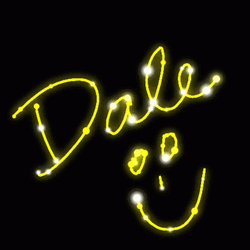 Dale Shining Text GIF