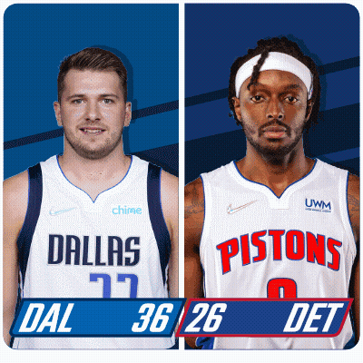 Dallas And Pistons Basketball Players GIF