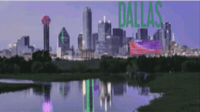 Dallas City Skyline GIF