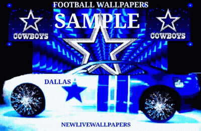 Dallas Cowboys Car With Blue And White Stripe GIF