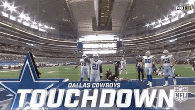 Dallas Cowboys Football Game In Stadium GIF