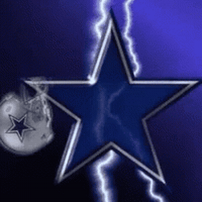 Dallas Cowboys Logo With Helmet And Star GIF