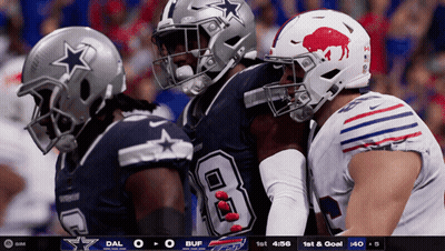 Dallas Cowboys Vs Buffalo Bills Football Game GIF