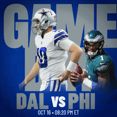 Dallas Cowboys Vs Phillies Game Poster GIF