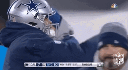 Dallas Cowboys Warming Up Before Game GIF