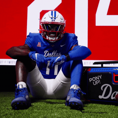 Dallas Football Player Sitting GIF