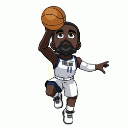 Dallas Mavericks Animated Player Lay Up GIF