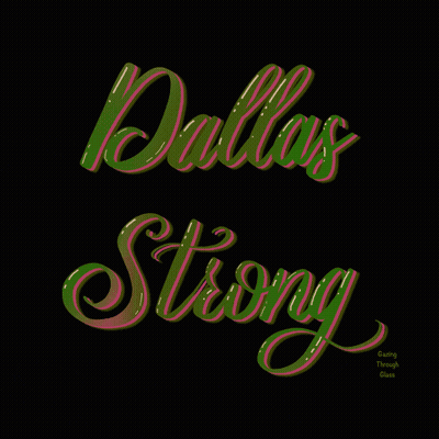 Dallas Strong In Purple And Green On Black GIF