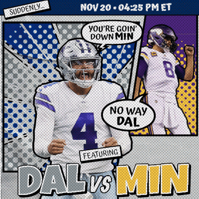 Dallas Vs Minnesota Vikings Football Game Ad GIF