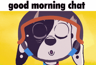 Dalmatian Dog Saying Good Morning Chat GIF