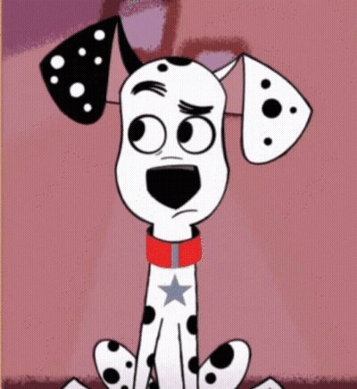 Dalmatian With Red Collar And White Star GIF