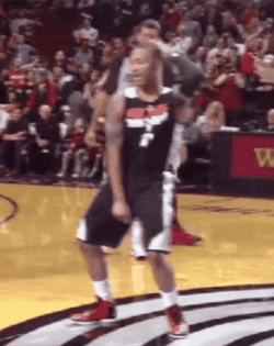 Damian Lillard Dancing On The Court GIF