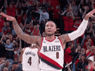 Damian Lillard Shouting And Clapping GIF