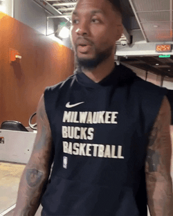 Damian Lillard Walking Around GIF