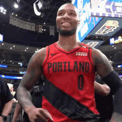 Damian Lillard Walking Out Of The Court GIF