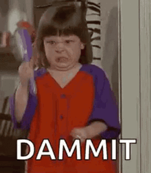 Dammit Annoyed Baby Girl GIF