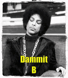 Dammit Singer Prince Shaking Disappointed GIF