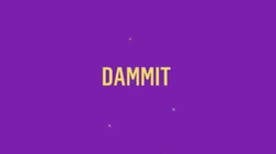 Dammit Starry Purple Background GIF