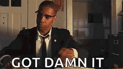 Damn Damn Damn Angry Denzel Washington GIF