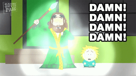 Damn Damn Damn Ghost South Park GIF