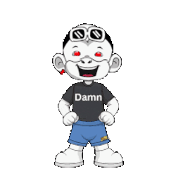 Damn Damn Zhot Jr Sticker GIF