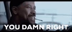 Damn Right Denzel Washington GIF