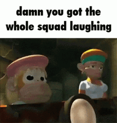 Damn You Got The Whole Squad Laughing Meme GIF