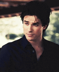 Damon Salvatore Handsome Guy TVD GIF