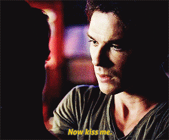 Damon Salvatore Morning Love Kisses GIF