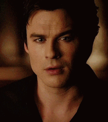 Damon Salvatore Sexy Smile TVD GIF