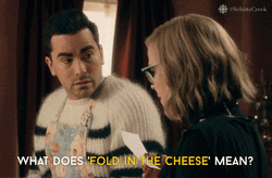 Dan Levy What Does Folded In Cheese Means GIF