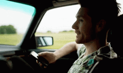 Dan Smith Throwing Phone Out Of The Car GIF