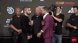 Dana White And The Two Fighters GIF
