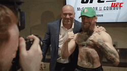 Dana White Take Picture With Connor McGregor GIF