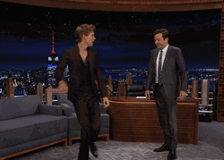 Dance Off Austin Butler And Jimmy Fallon GIF