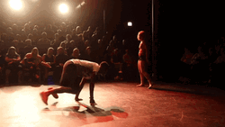 Dance Off Between Breakdancers GIF