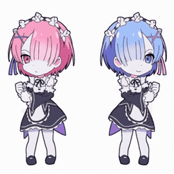 Dance Partners Anime Rem ReZero GIF