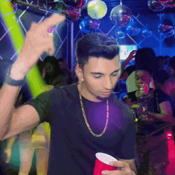 Dancehall Disco Lights Dancing Alone GIF