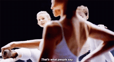 Dancers In Dark Room Saying That's What People Say GIF